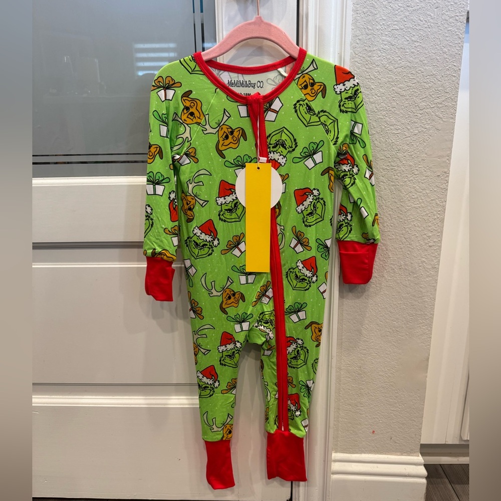 Grinch Bamboo zippy 12-18 month